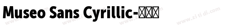 Museo Sans Cyrillic字体转换